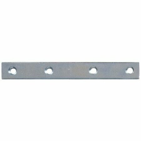 HILLMAN Hardware Essentials Mending Plate, 6 in L, 3/4 in W, Steel, Zinc 851500